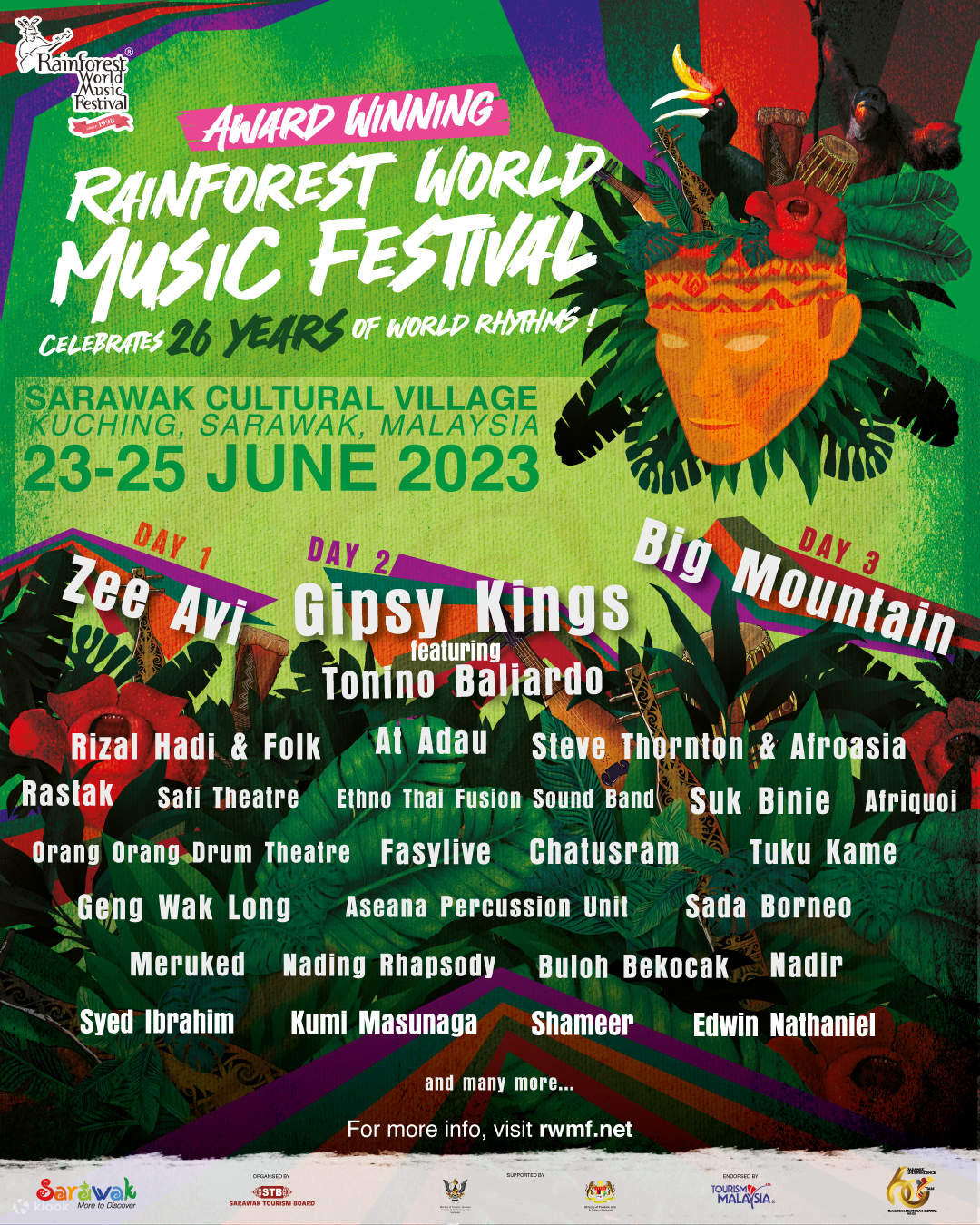 Rainforest World Music Festival 2023 Ticket Klook